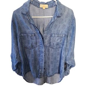 Anthropologie cloth and stone chambray shirt